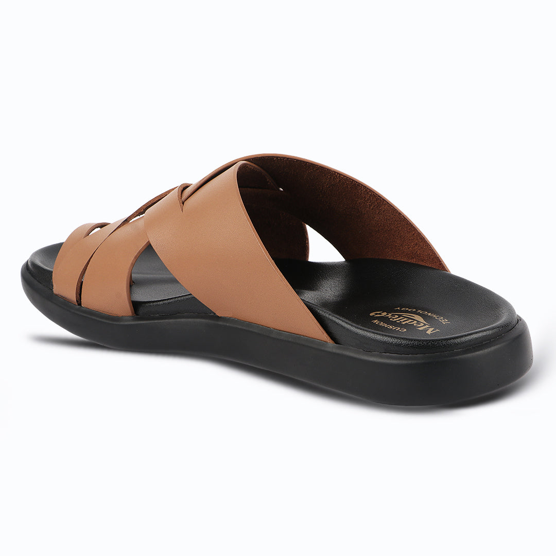 Medifeet Leather Slippers for Men (Classic)
(Extra Comfortable with Arch Support)