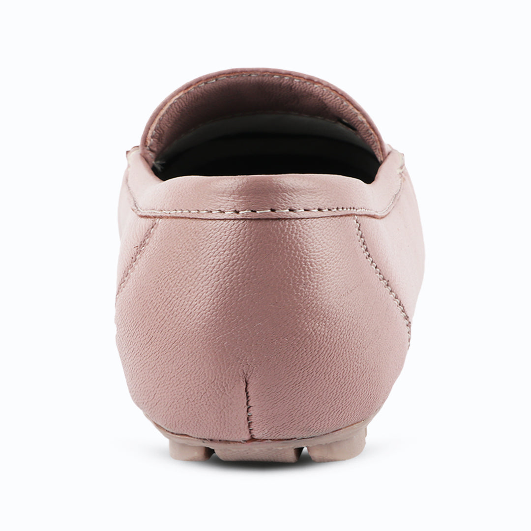 Pointed-Toe Leather Loafers for Women with Extra Cushion