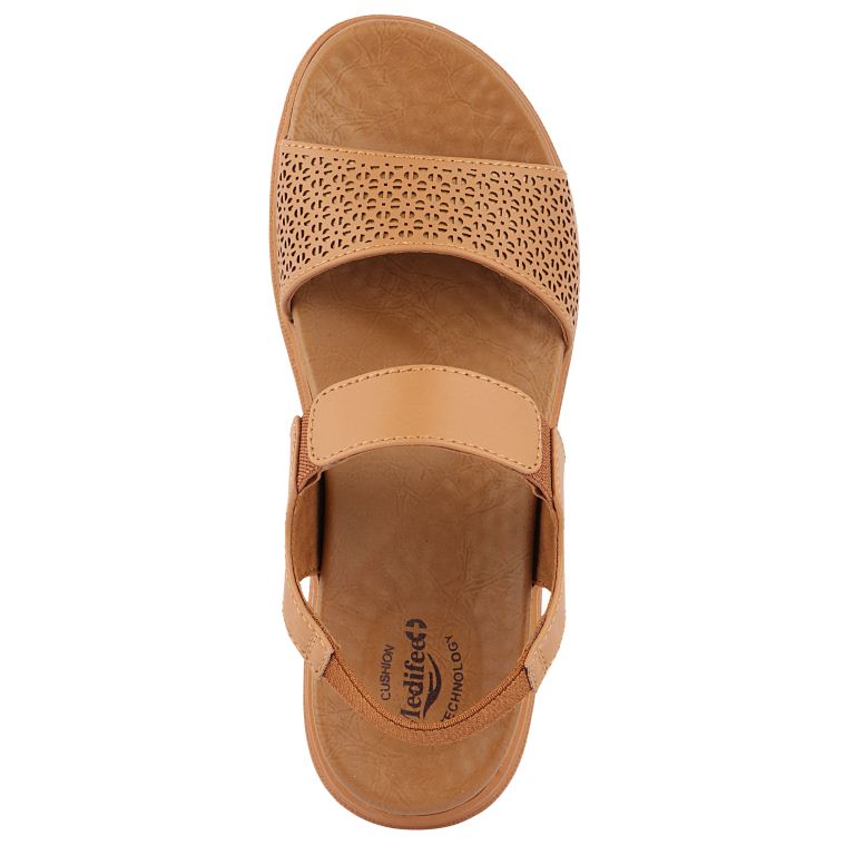 Medifeet Women’s Two Strap Sandals (with Stretchable Back Strap and Arch Support)