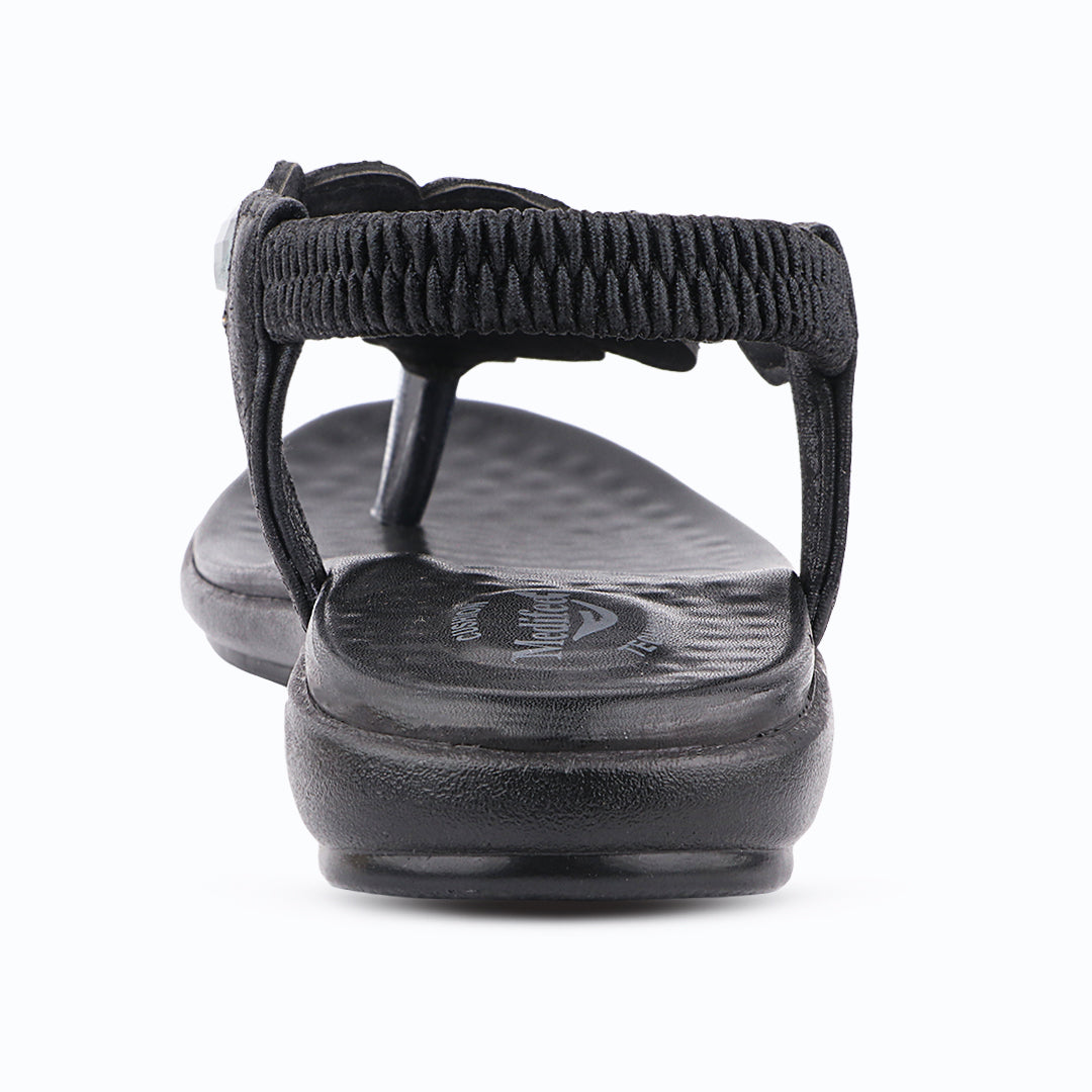 Medifeet Women’s Sparkling Stone-Studded Comfort Sandals | Soft Cushioned Midsole & Elastic Back Strap Fit