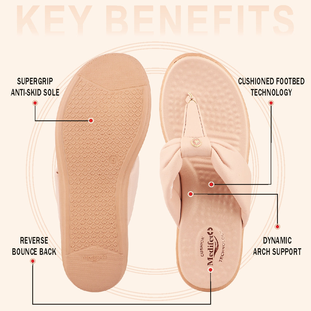 Medifeet Women's Orthopedic Casual Sandals | German Cushion Technology | Anti-Slip Grip | Arch Support