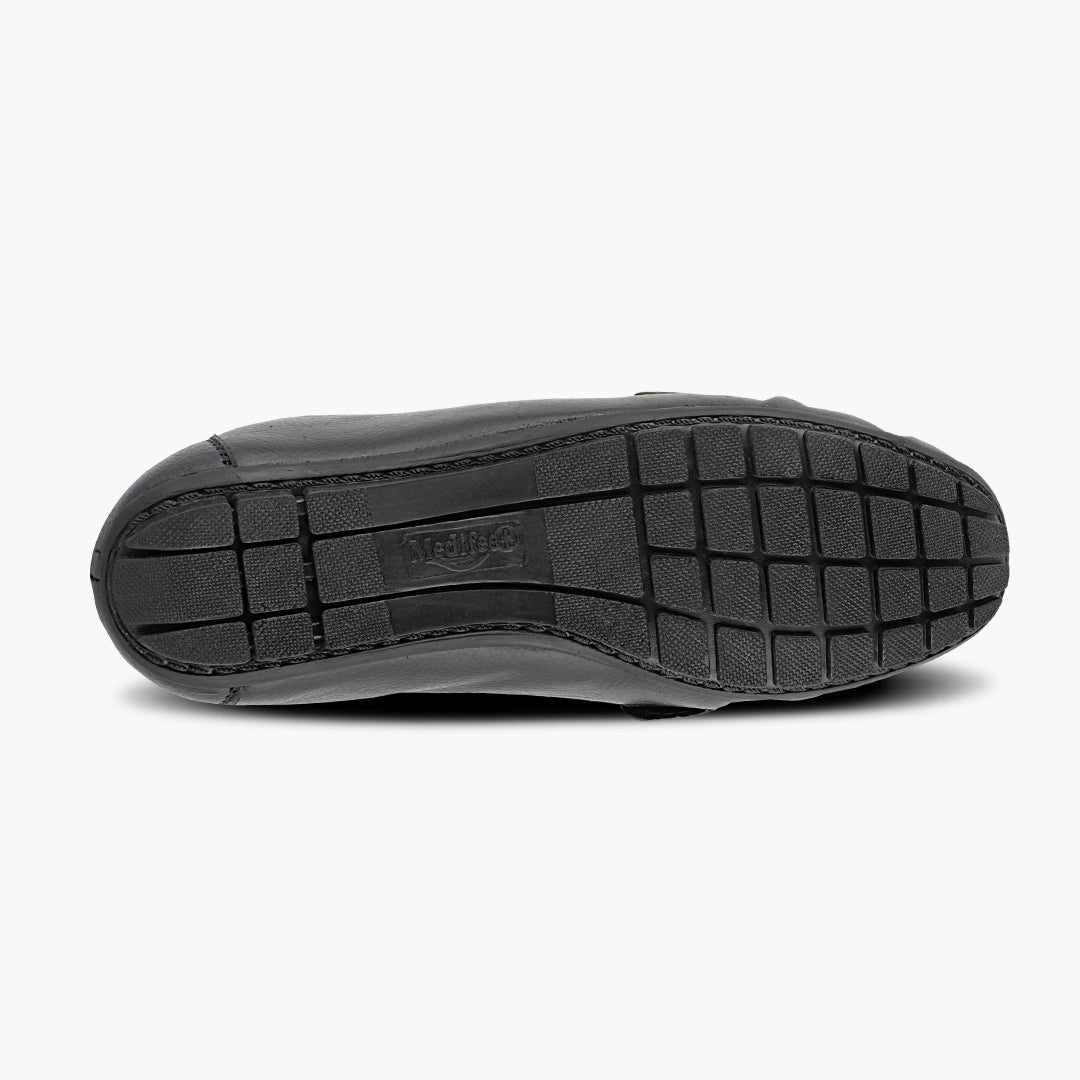 Medifeet Genuine Leather with Arch Support Loafers For Women's