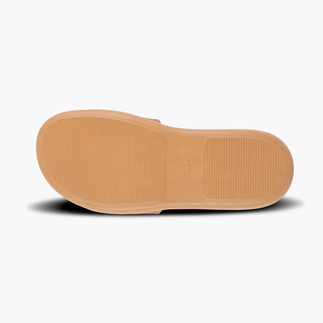 Medifeet Leather Sliders for Women (Comfortable & Classic Design)