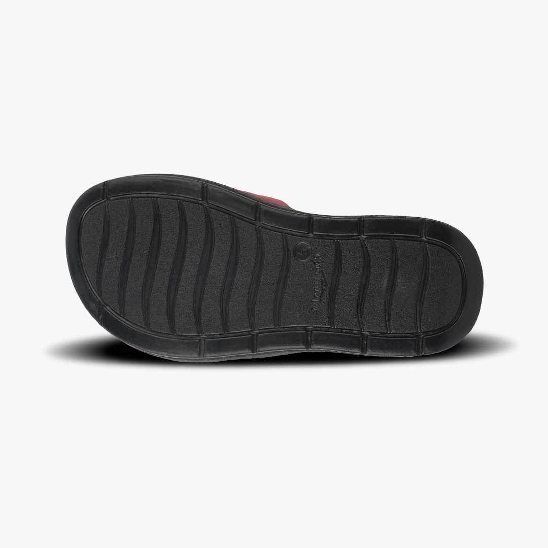 Classic Leather Slippers for Women with Cushioned Footbed