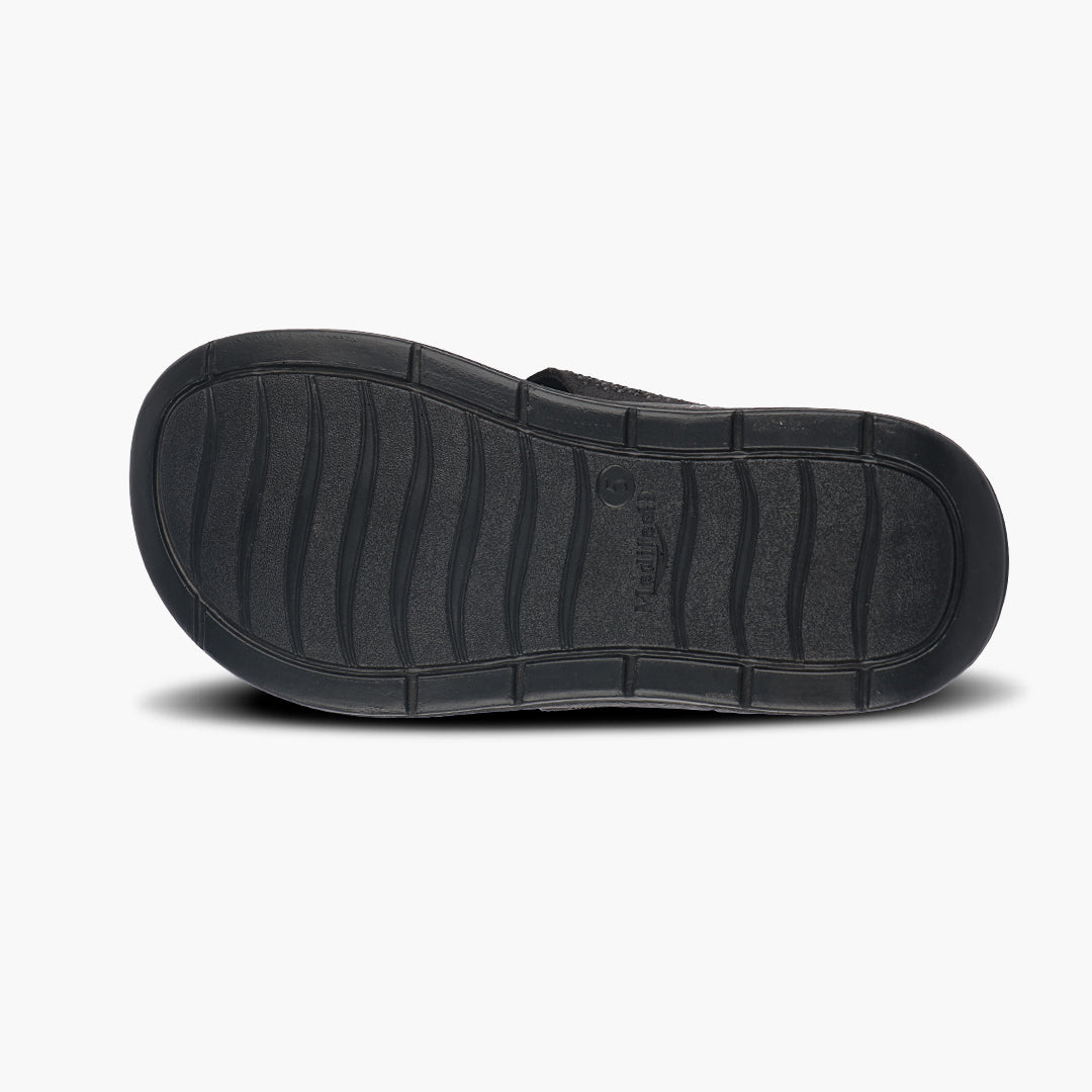 Medifeet Stylish Stone and Comfy Slippers for Women with Midsole Arch Support