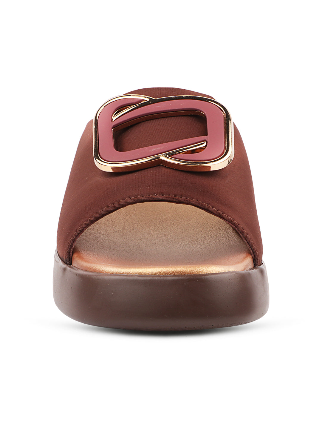 Medifeet Stylish Wedge Heel Sliders for Women (Premium Leather | Cushioned Footbed