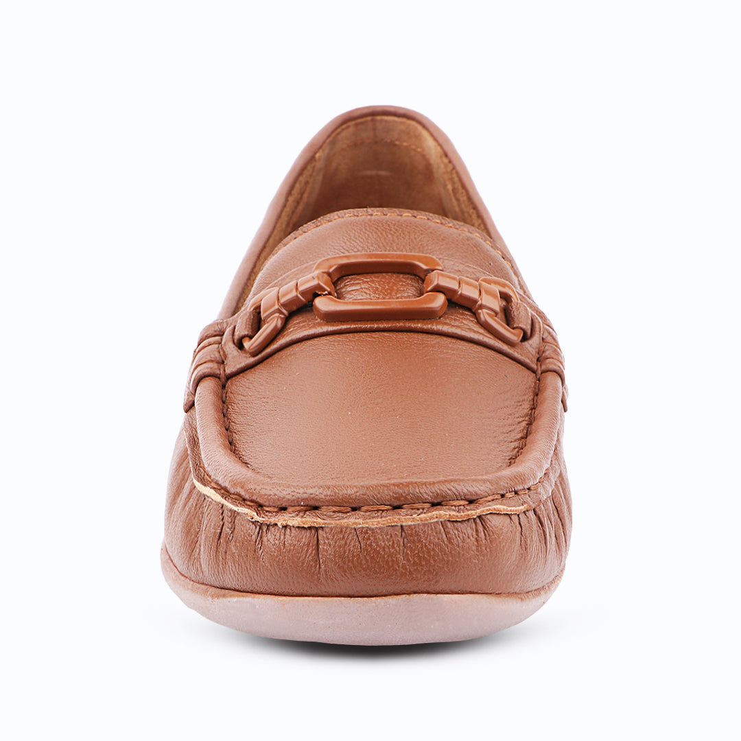 Medifeet Women’s Comfort Loafers – Genuine Leather Slip-On Flats with Arch Support & Cushioned Insole