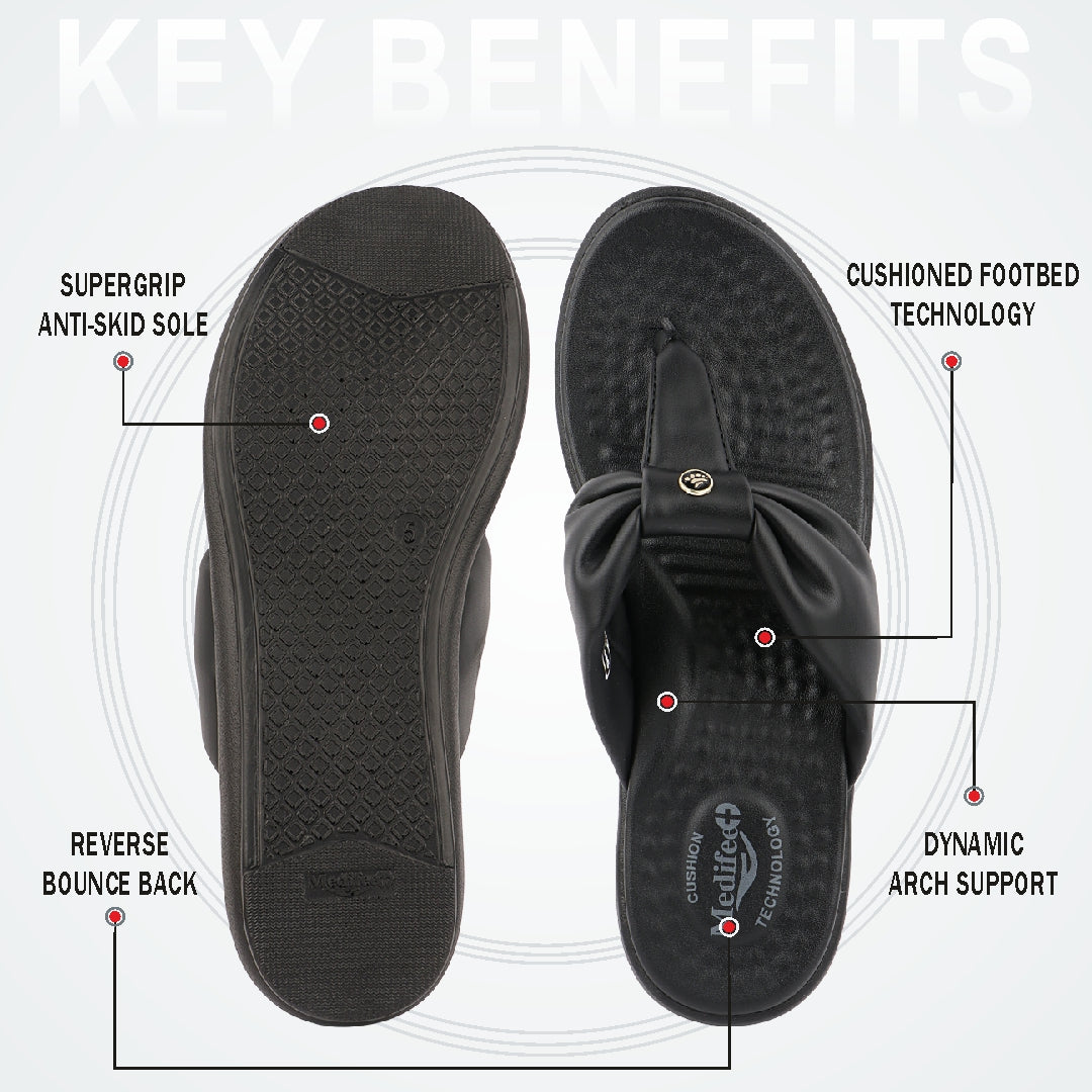 Medifeet Women's Orthopedic Casual Sandals | German Cushion Technology | Anti-Slip Grip | Arch Support