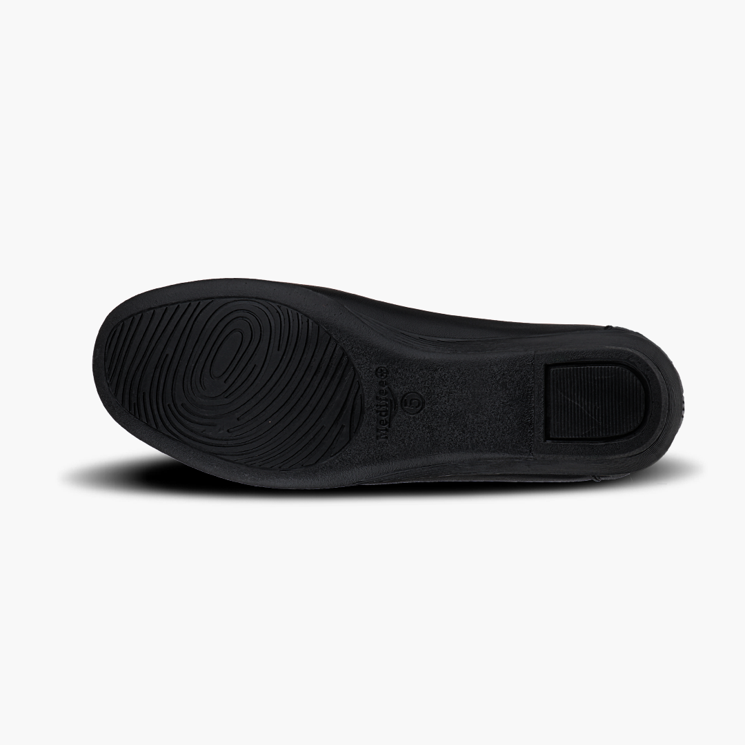 Subtle Heel Leather Loafers for Women with Arch Support