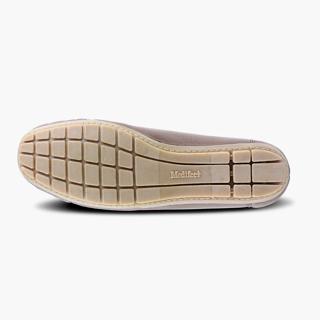 Medifeet Genuine Leather with Arch Support Loafers For Women's