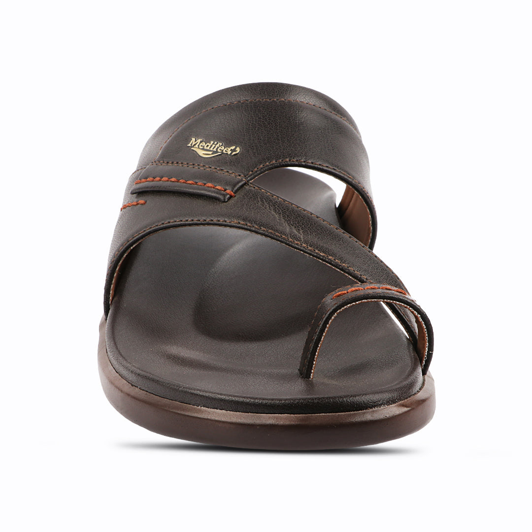 Medifeet Classic Design Leather Slippers for Men
(Ideal for Long Wear)