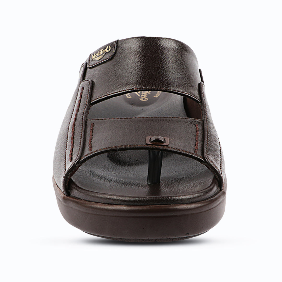 Medifeet Comfortable Slippers for Men (Leather Slippers | Slip on)