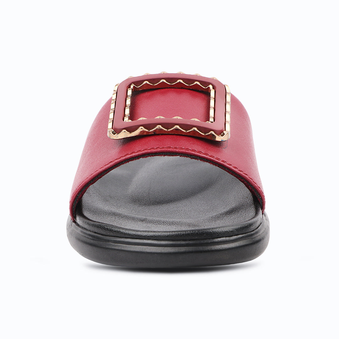 Medifeet Leather Sliders for Women (Comfortable & Classic Design)