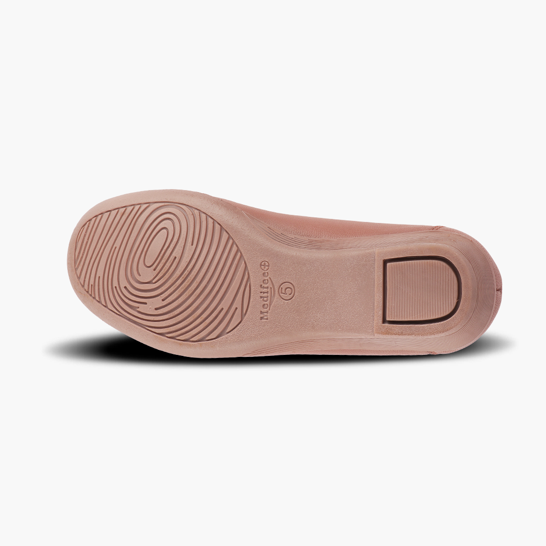 Subtle Heel Leather Loafers for Women with Arch Support