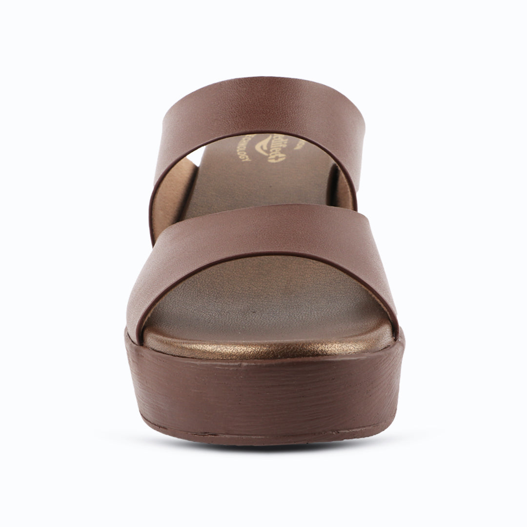Medifeet Women’s Two Strap Slip-On Heels