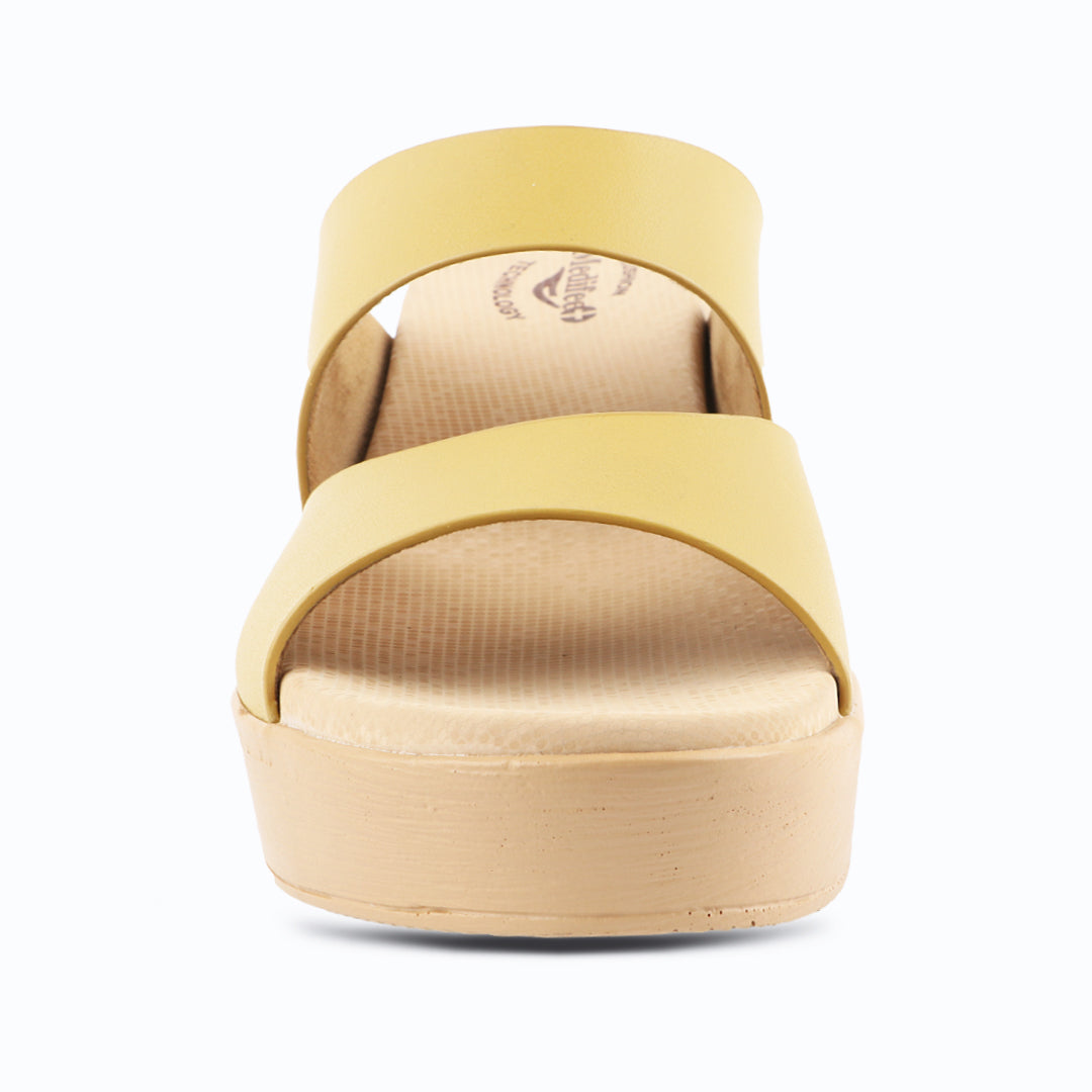 Medifeet Women’s Two Strap Slip-On Heels