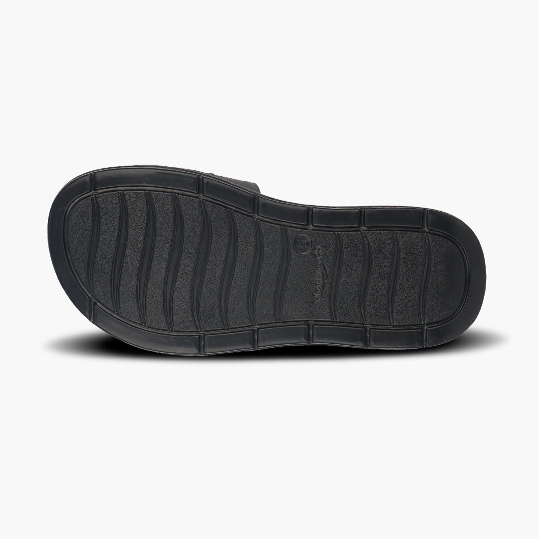 Medifeet Classic Leather Slide for Women (Cushioned Footbed & Arch Support)