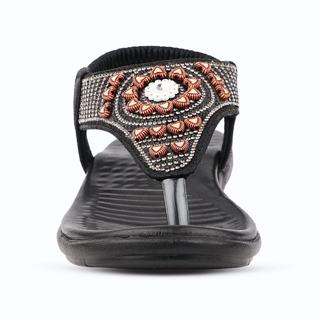 Medifeet Elegance Beadwork Slingback Sandals for Women with Plush Cushion Footbed