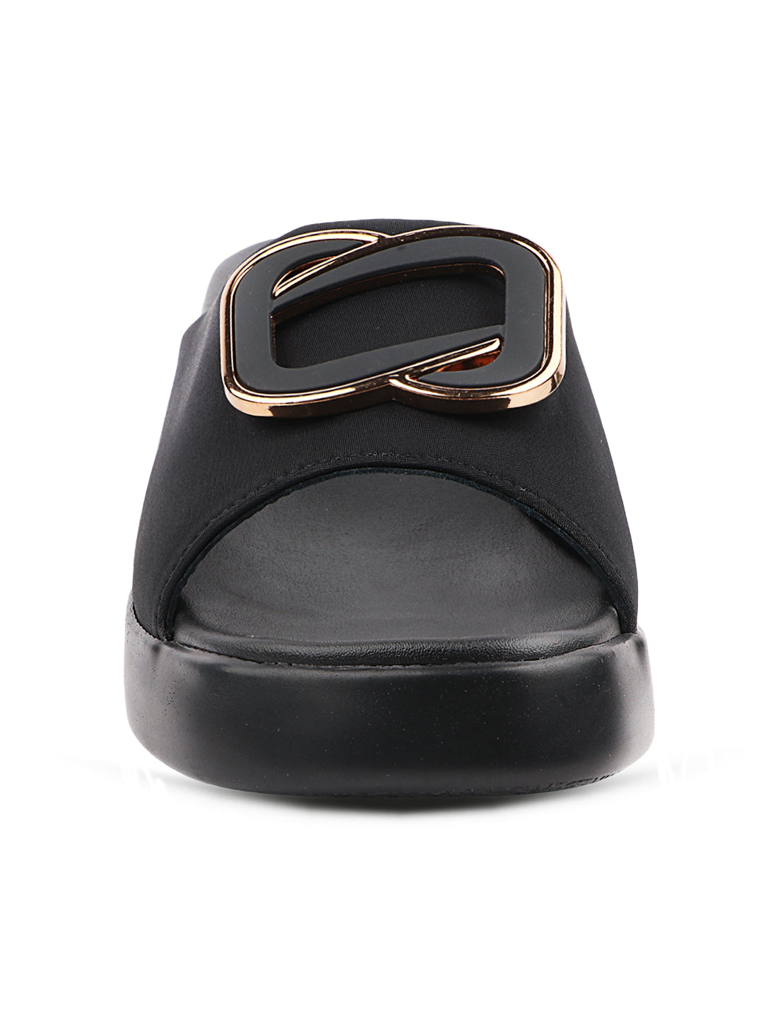 Medifeet Stylish Wedge Heel Sliders for Women (Premium Leather | Cushioned Footbed