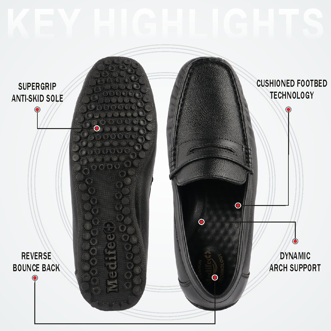 Medifeet Formal Style Shoes for Men
(Premium Genuine Leather | Men’s Loafer)