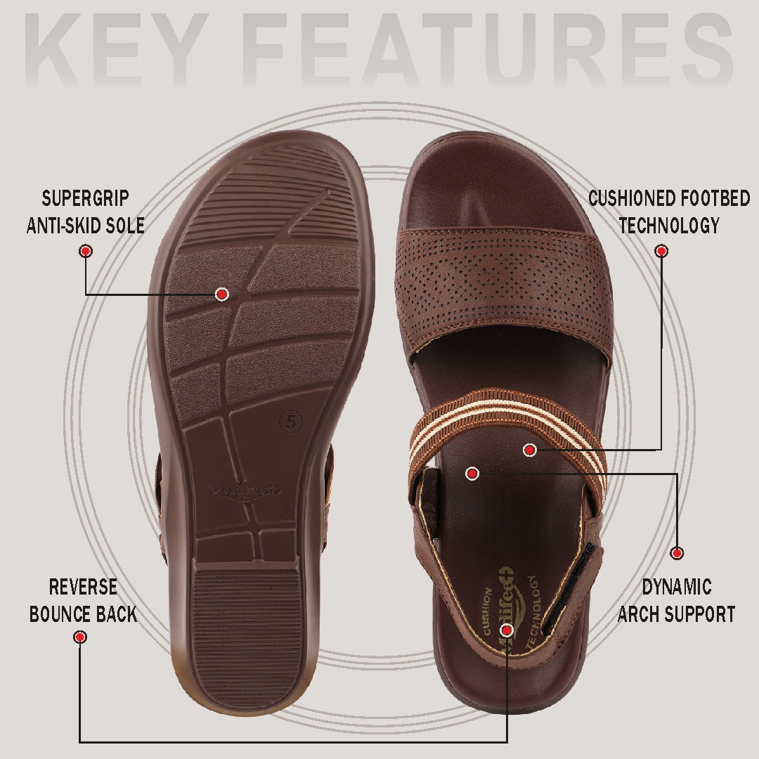 Medifeet Women's Orthopedic Sandals | Adjustable Fit | Arch Support