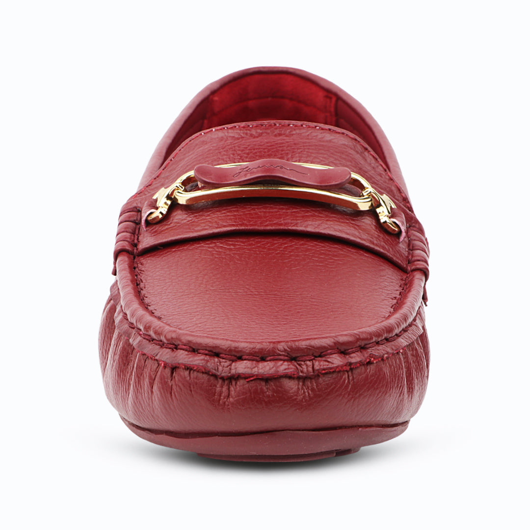 Medifeet Women’s Casual Leather Moc Toe Loafer Shoes | Pain-Free Walking Shoes