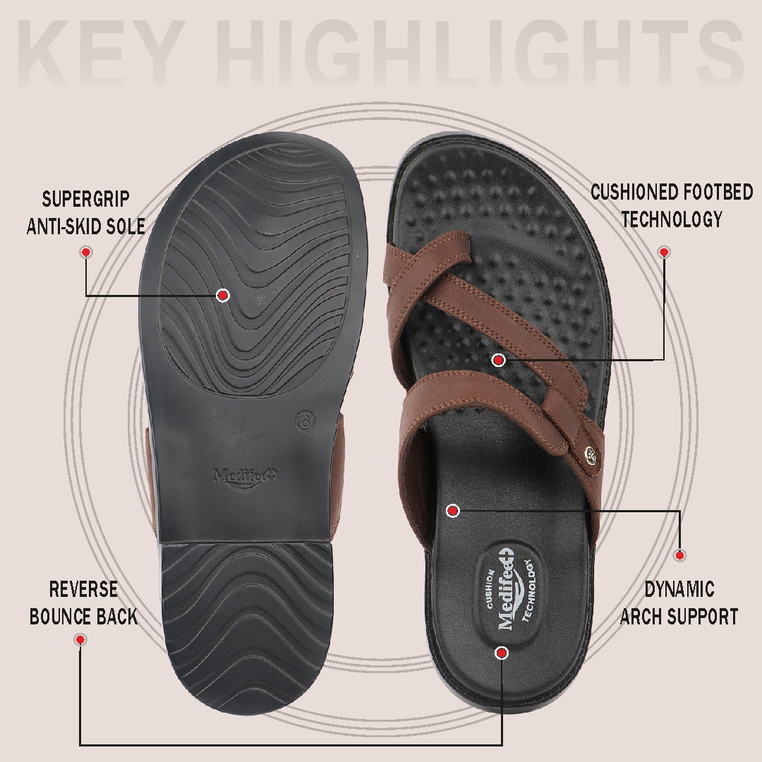 Medifeet Men’s Everyday Ease Slip-On Slipper - Lightweight | Flexible | Daily Comfort | Orthopedic Support