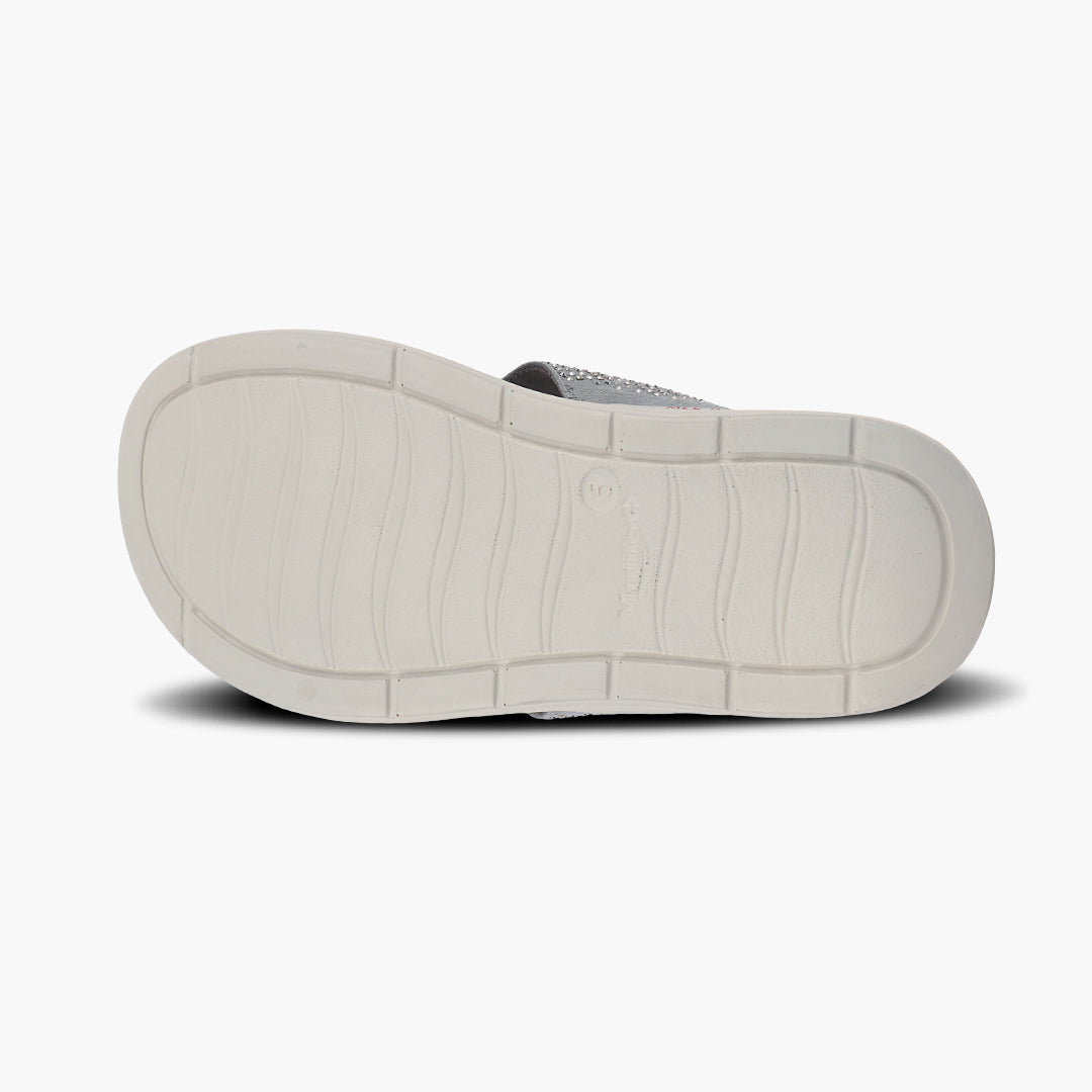 Medifeet Stylish Stone and Comfy Slippers for Women with Midsole Arch Support
