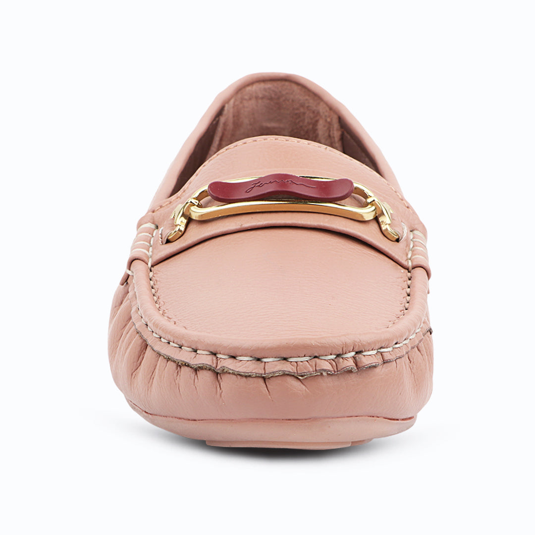 Medifeet Women’s Casual Leather Moc Toe Loafer Shoes | Pain-Free Walking Shoes