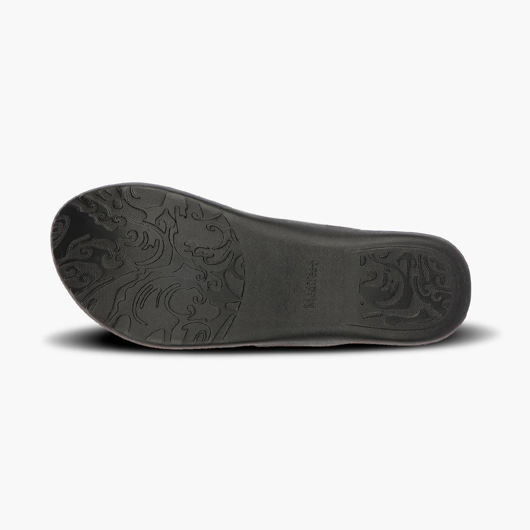 Medifeet Leather Slippers for Women (Kolhapuri Style | Premium Leather)