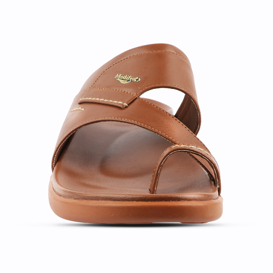 Medifeet Classic Design Leather Slippers for Men
(Ideal for Long Wear)