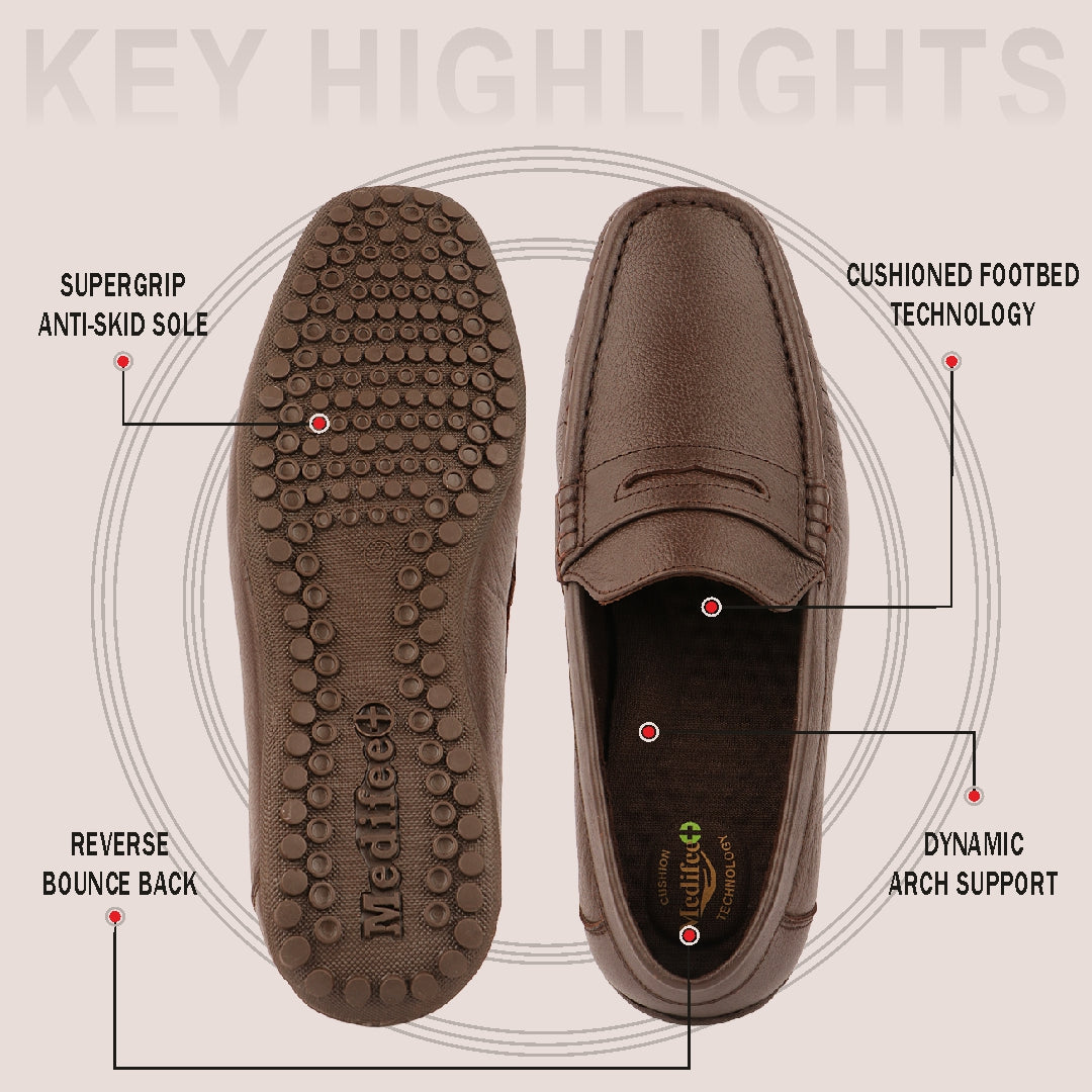 Medifeet Formal Style Shoes for Men
(Premium Genuine Leather | Men’s Loafer)