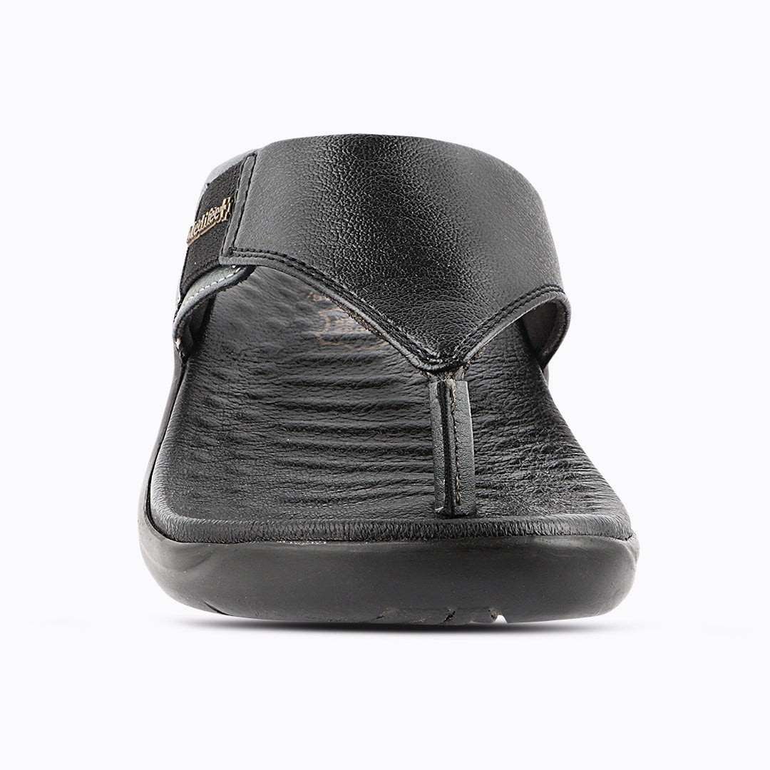 Medifeet All Day Comfort men's Slippers
(Leather Slippers | V Strapped Design)