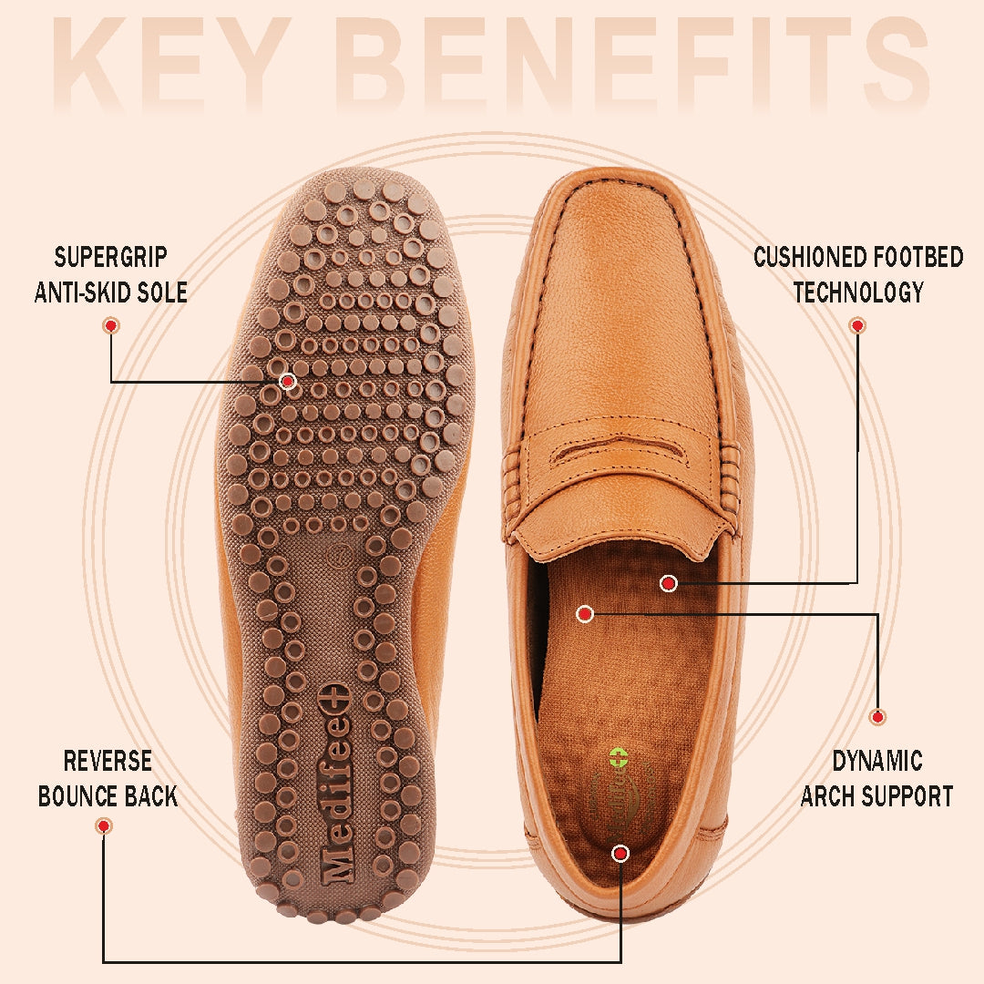 Medifeet Formal Style Shoes for Men
(Premium Genuine Leather | Men’s Loafer)