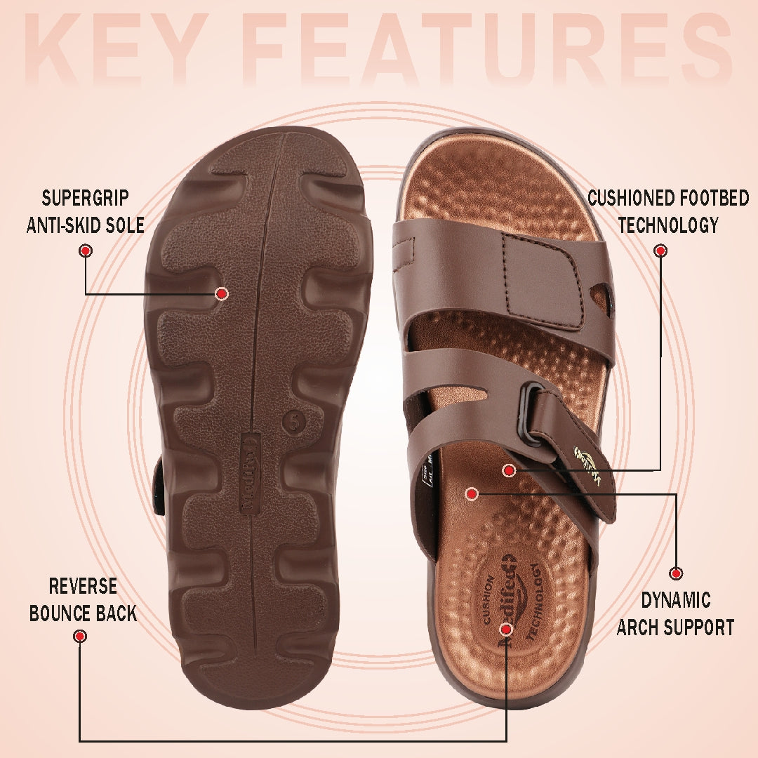 Medifeet Women's Therapeutic Comfort Sandals | Helps Reduce Lower Back, Hip & Ankle Stress | Cushioned Pressure Relief Footbed