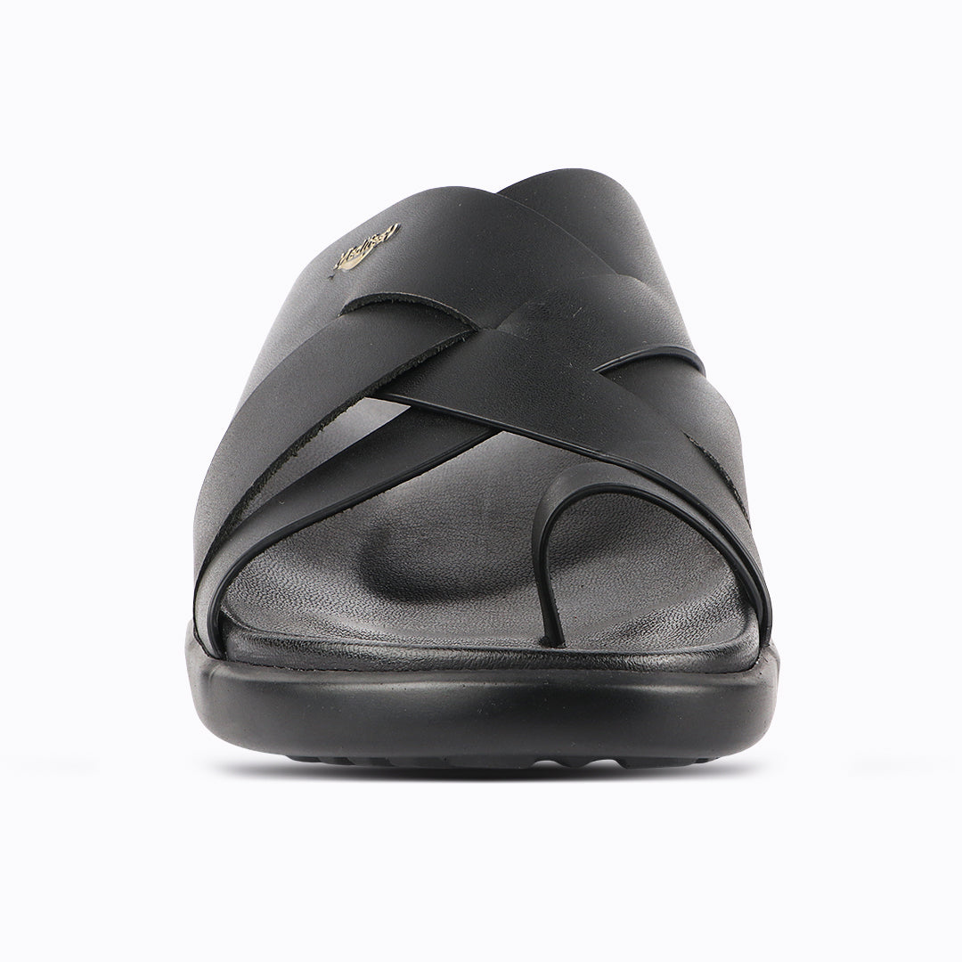 Medifeet Leather Slippers for Men (Classic)
(Extra Comfortable with Arch Support)