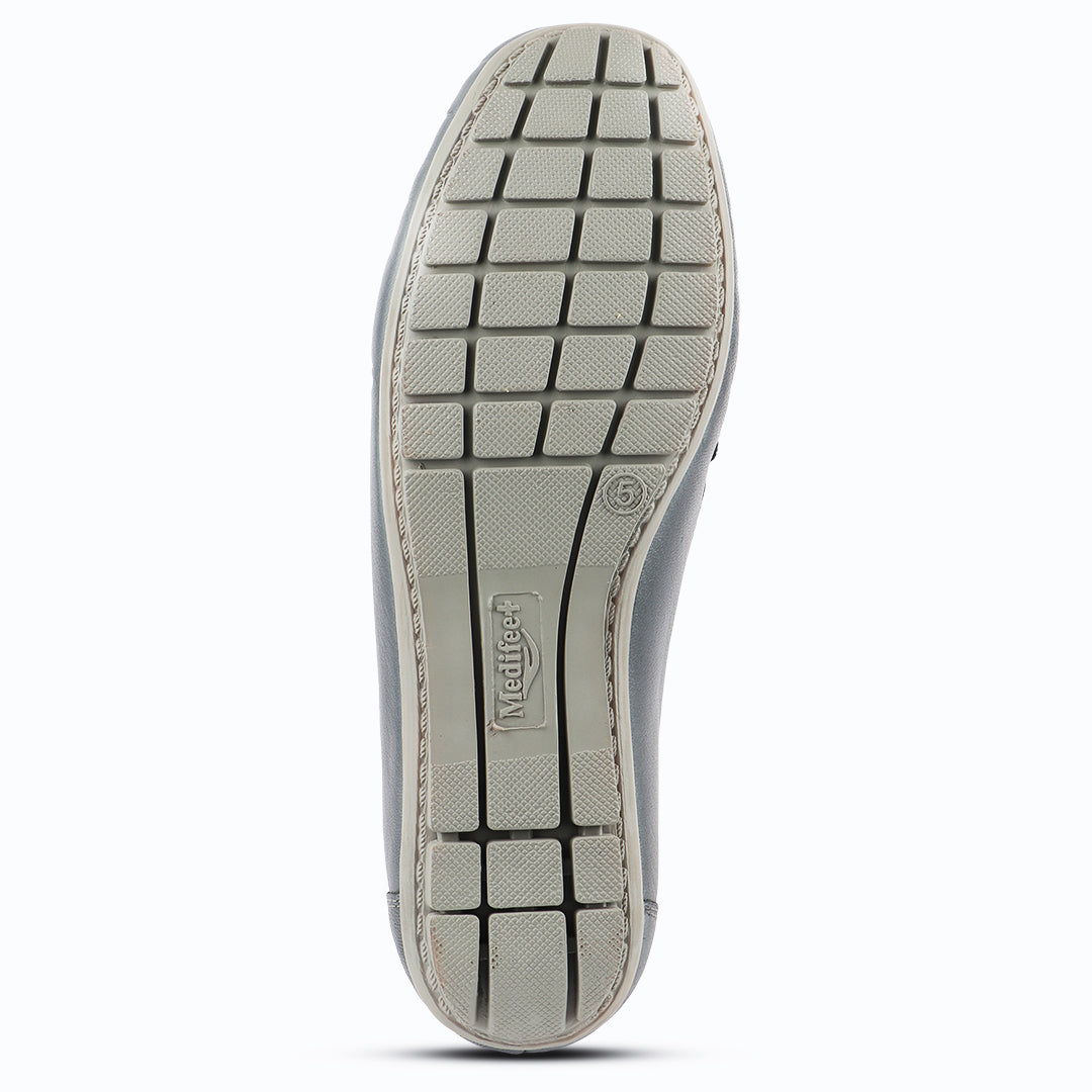 Medifeet Genuine Leather Comfort With Arch Support Loafers For Women's