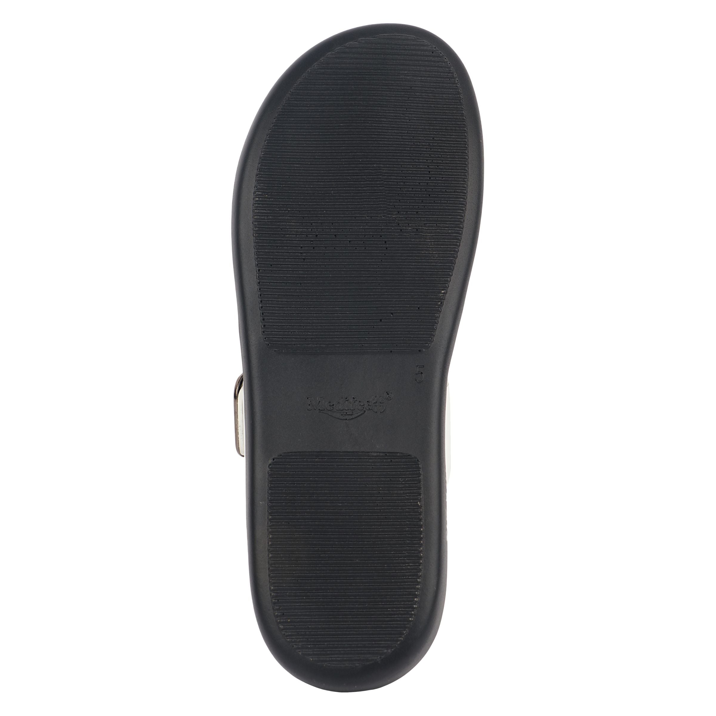 Medifeet Women’s Comfort Cross Strap Slide Sandals with Adjustable Buckle | Arch Support | Cushioned Footbed | Lightweight Anti-Slip Sole