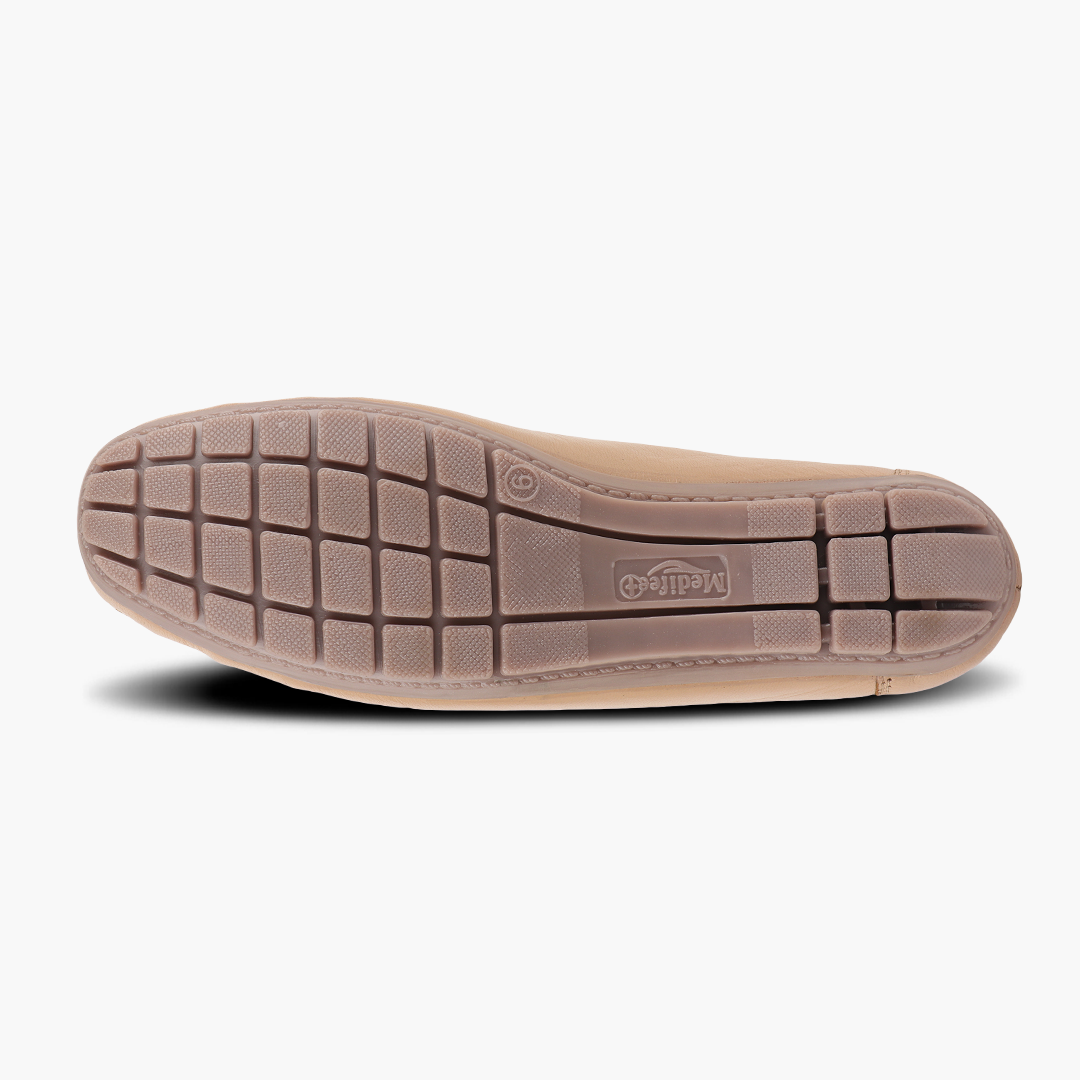 Medifeet Pointed-Toe Leather / Moccasin Loafers Women
(Comfortable Loafers for Women)