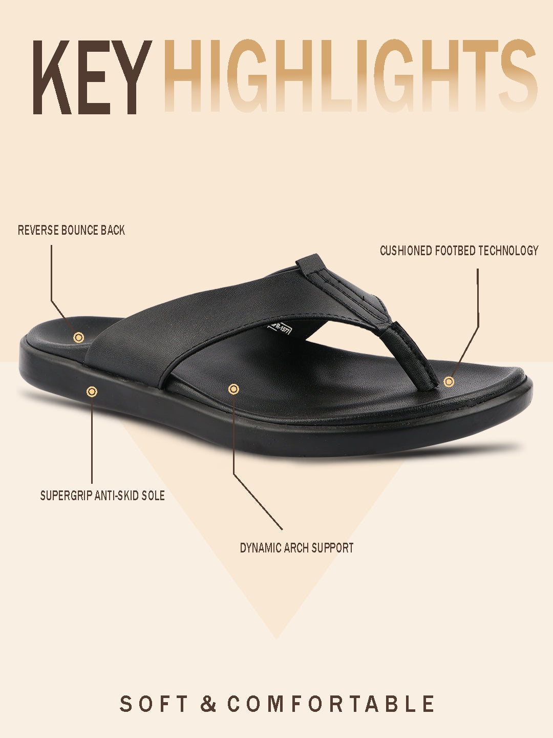 Medifeet Comfortable Men’s Slippers
(Leather Slippers | V Strapped Design)