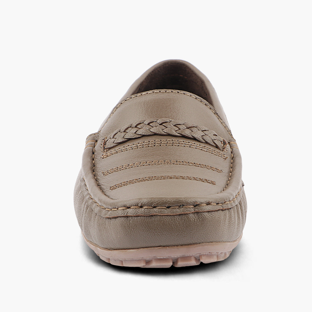 Medifeet Genuine Leather Comfortable & Arch Support Loafers For Women's