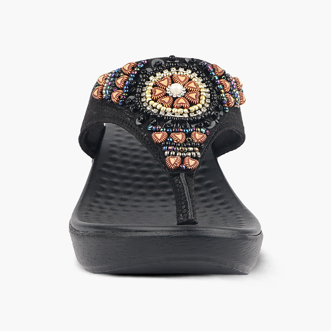 Medifeet Fashion Wedge with Cushion and Comfort Slip-On For Women