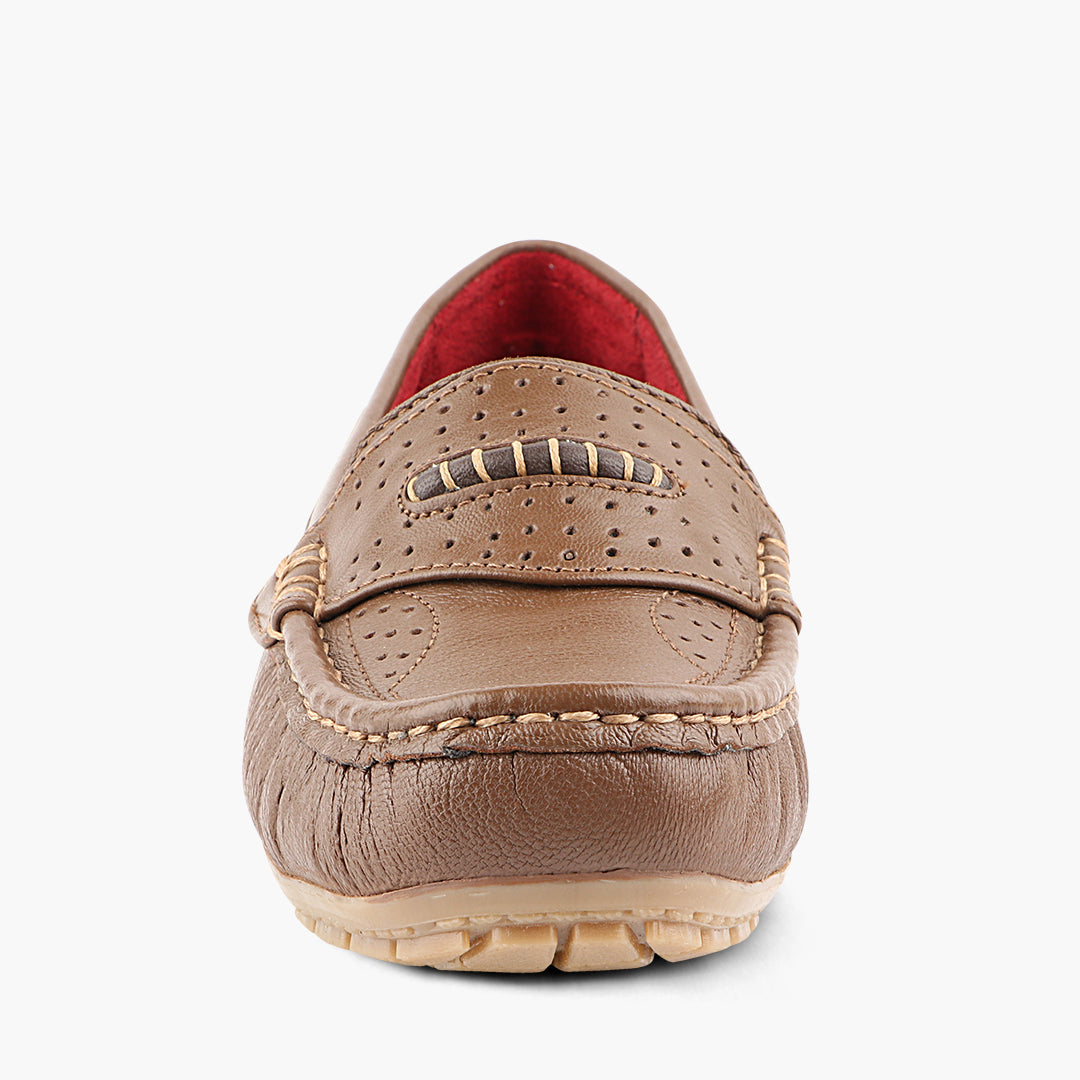 Medifeet Genuine Leather with Arch Support Loafers For Women's