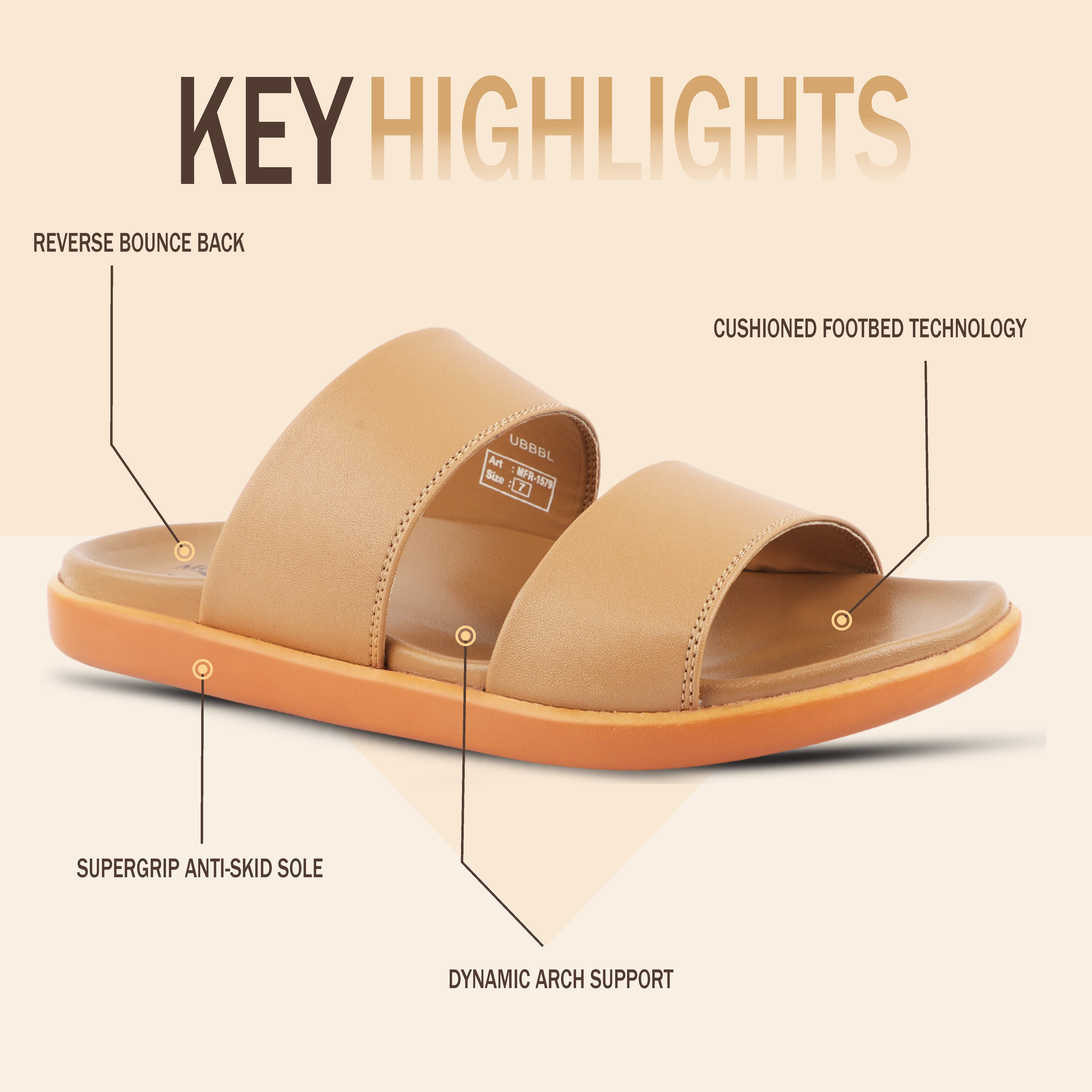 Medifeet Dual Strap Slippers ( Comfy & Arch Support )