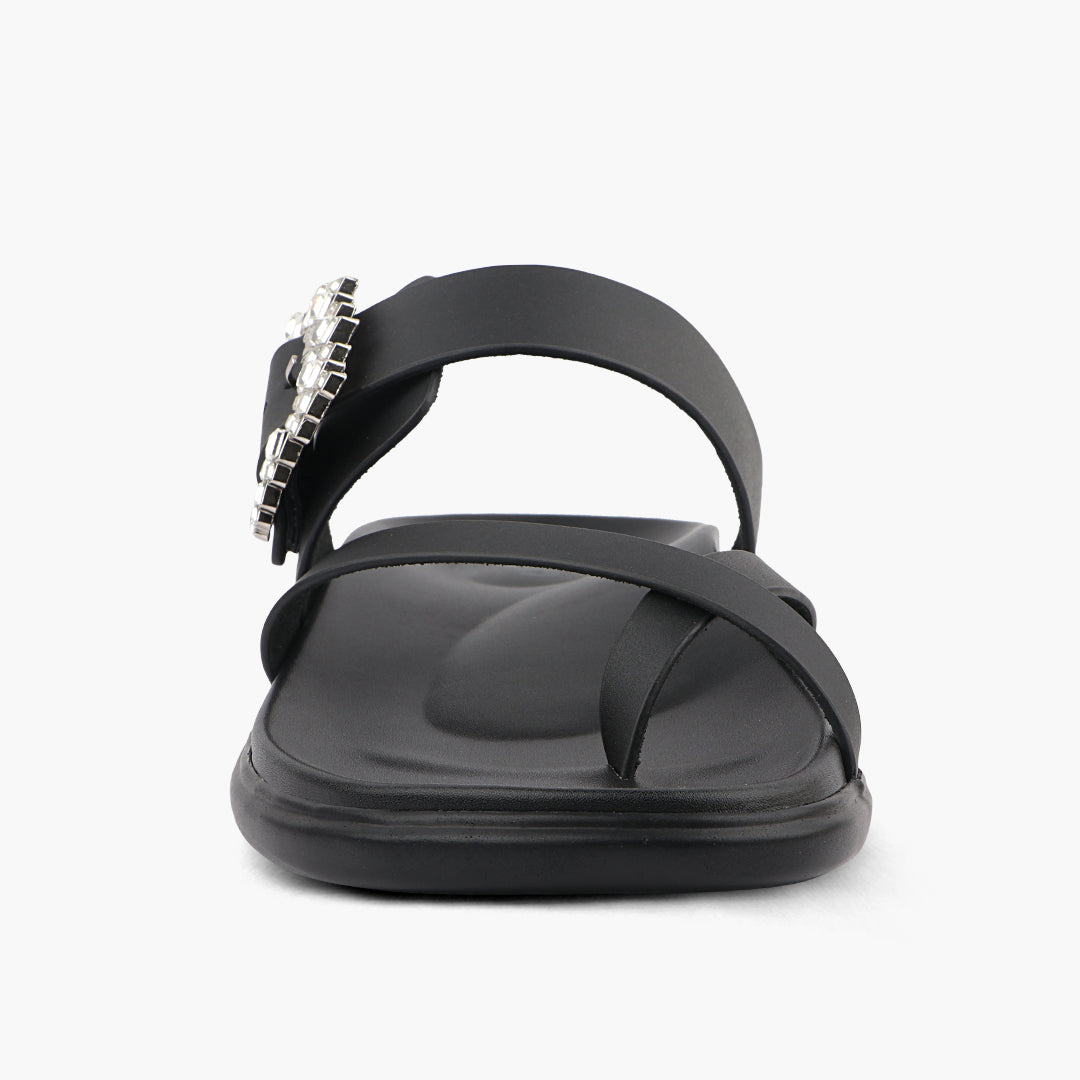 Medifeet embellished cross strap women sandals