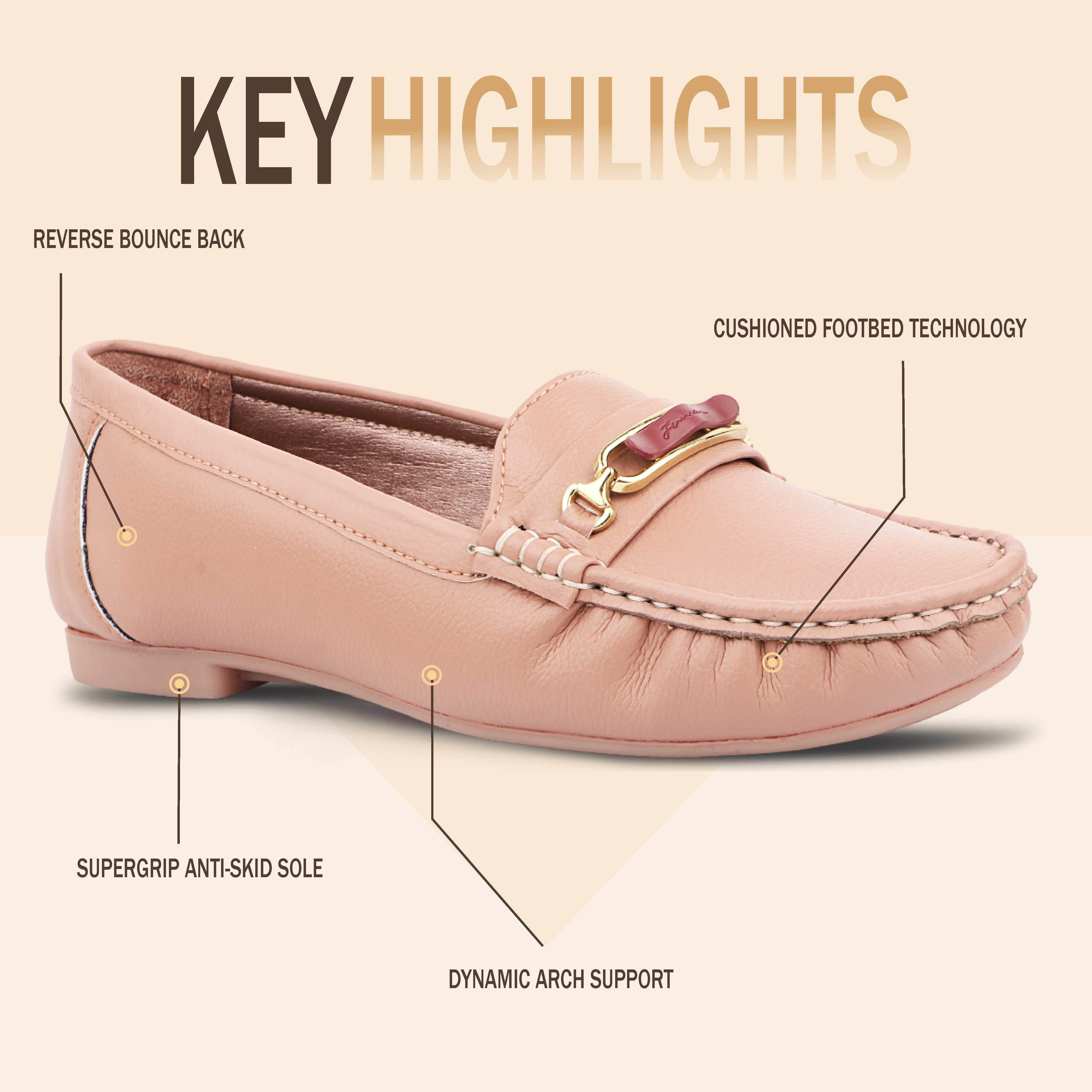 Medifeet Women’s Casual Leather Moc Toe Loafer Shoes | Pain-Free Walking Shoes