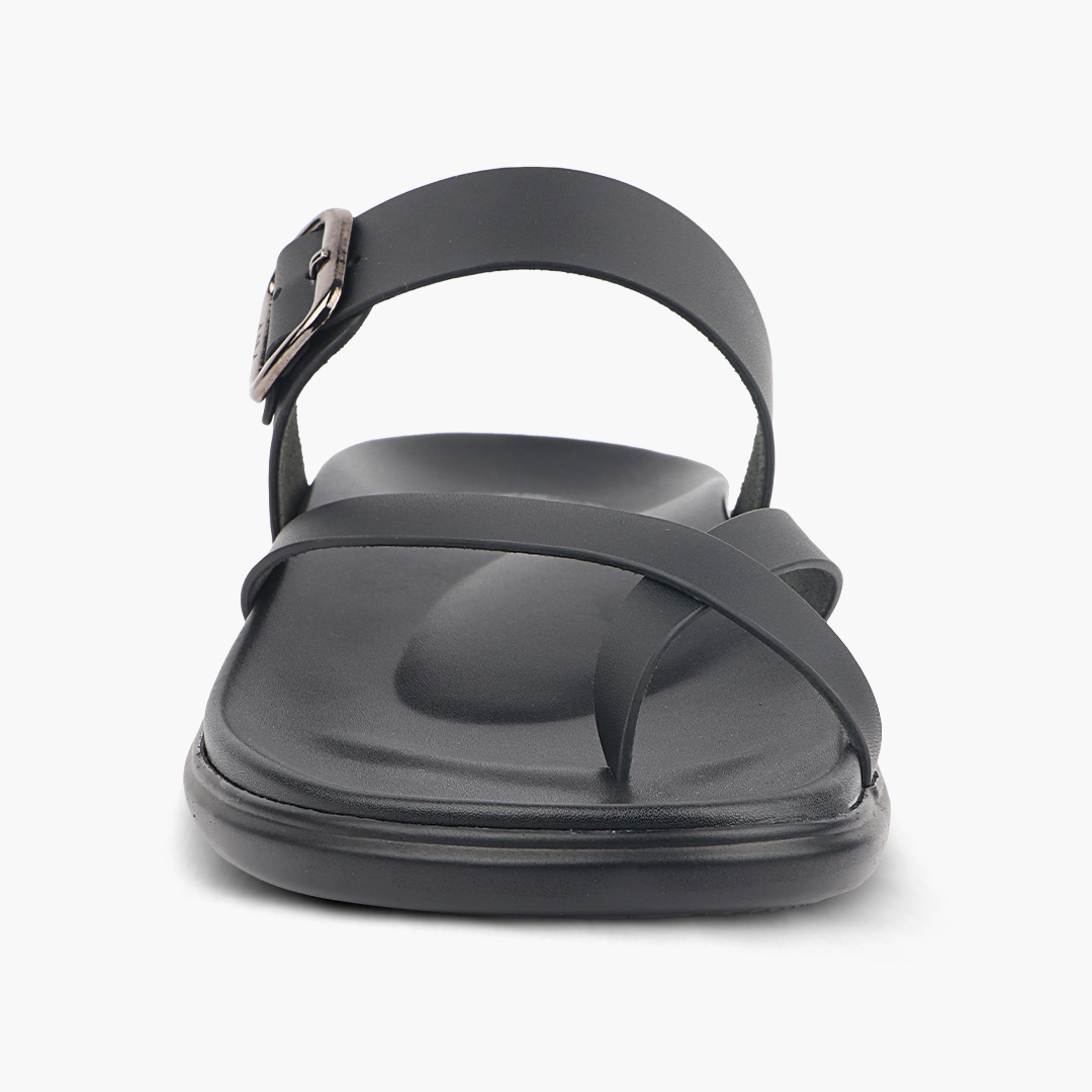 Medifeet Women’s Comfort Cross Strap Slide Sandals with Adjustable Buckle | Arch Support | Cushioned Footbed | Lightweight Anti-Slip Sole