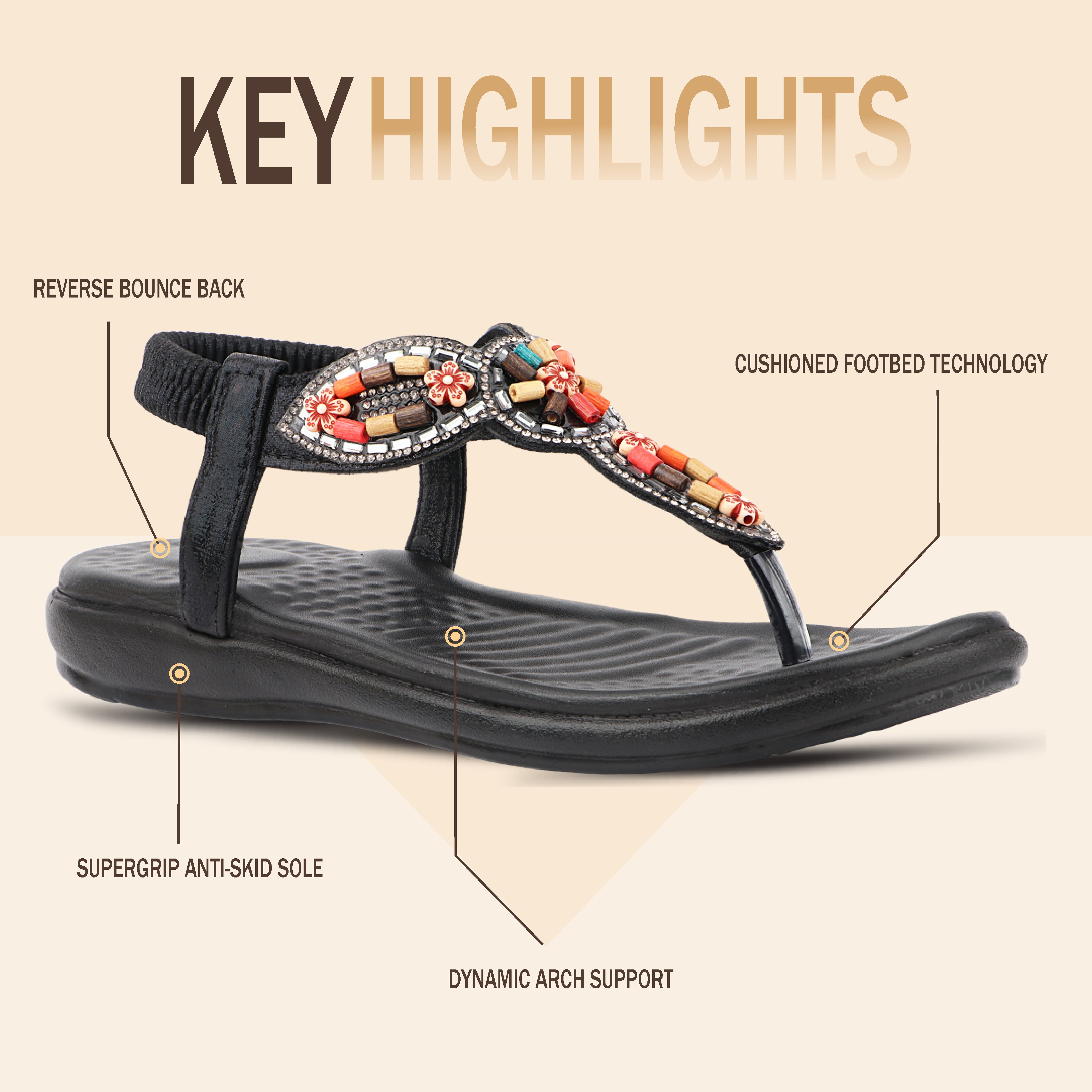 Medifeet SoftStep Boho Chic Sandals – Pain-Free Fashion Walking | Style Without Sacrificing Comfort
