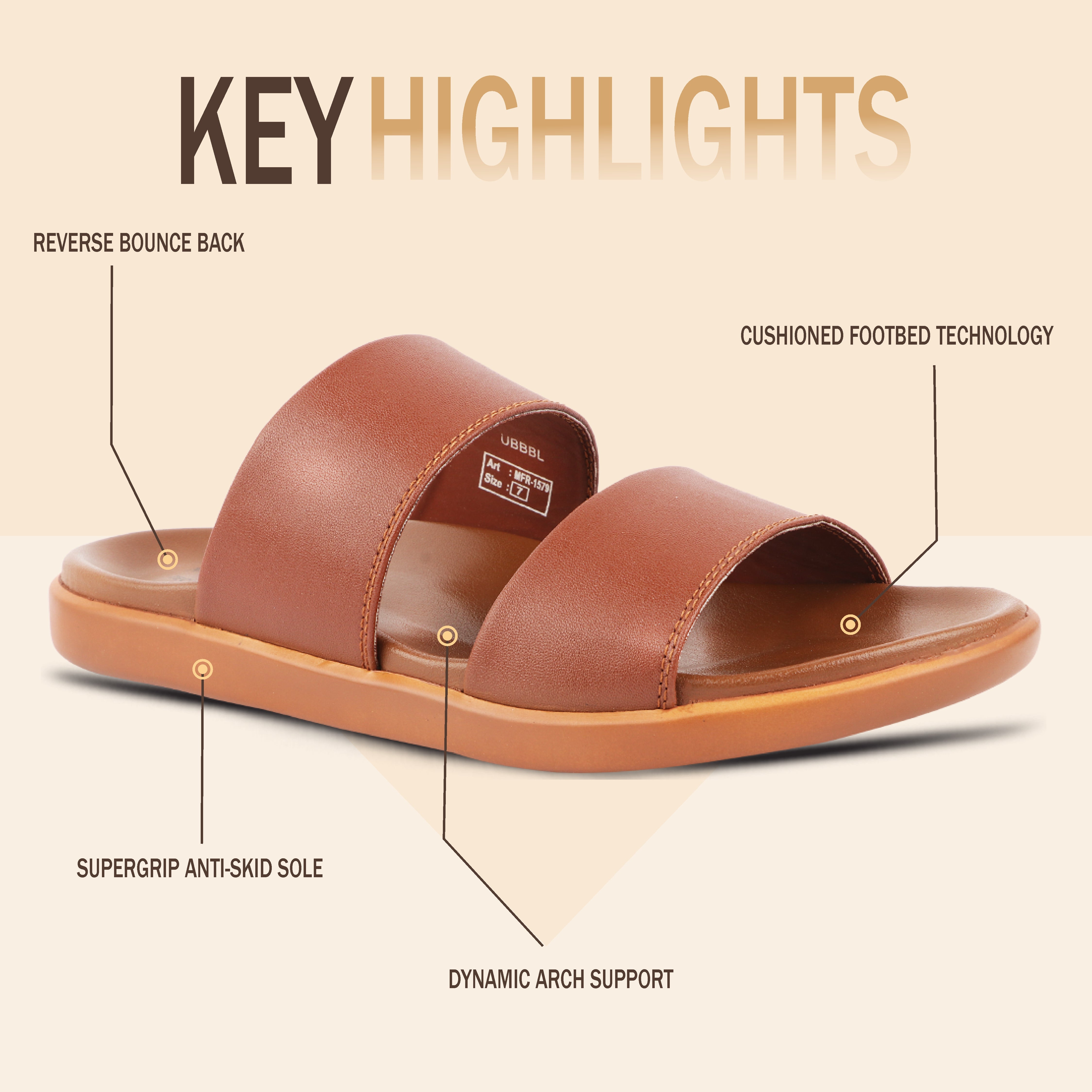 Medifeet Dual Strap Slippers ( Comfy & Arch Support )