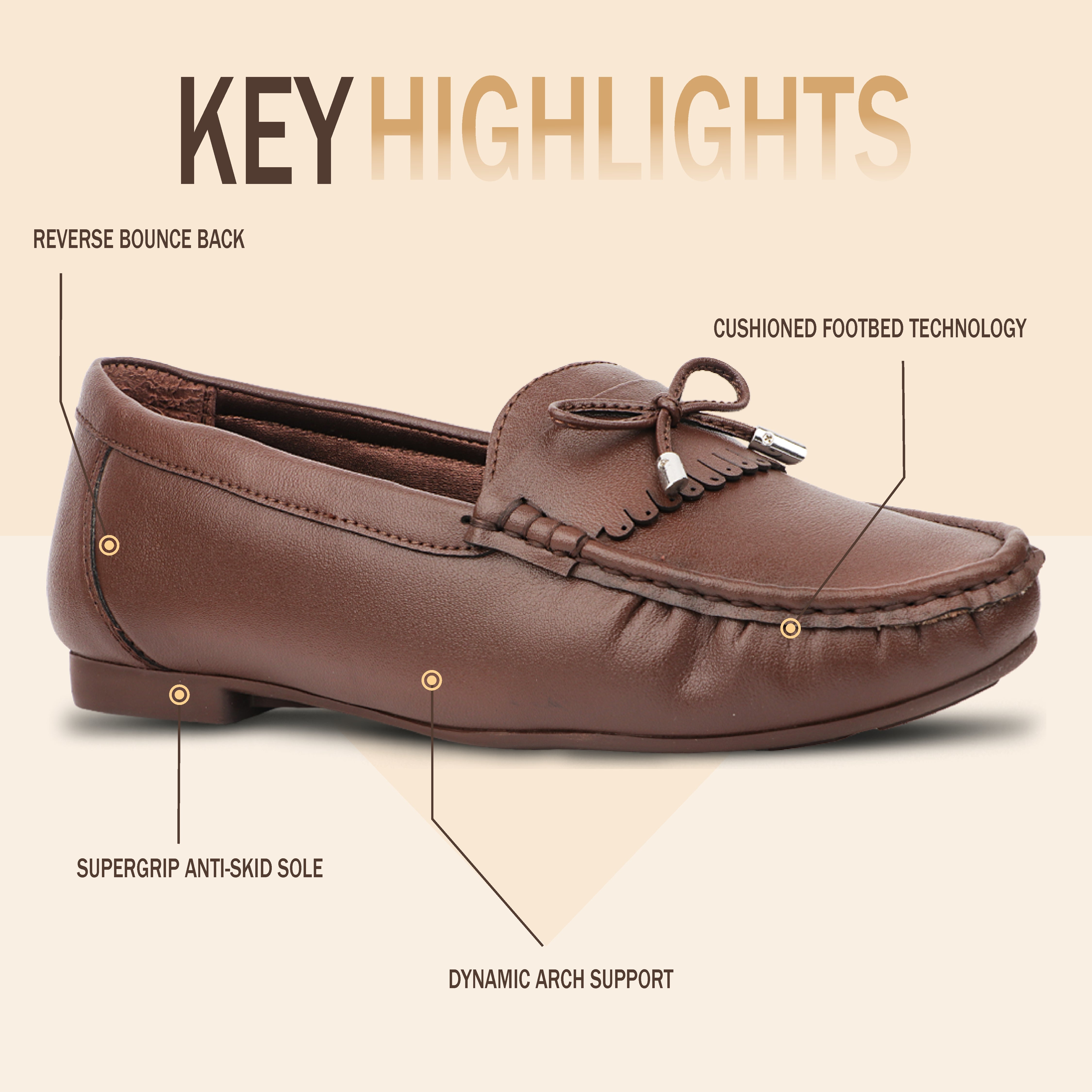Medifeet Women’s Comfort Bow Loafers – Orthopedic Design with Low Arch Support & Lightweight Slip-On Shoe